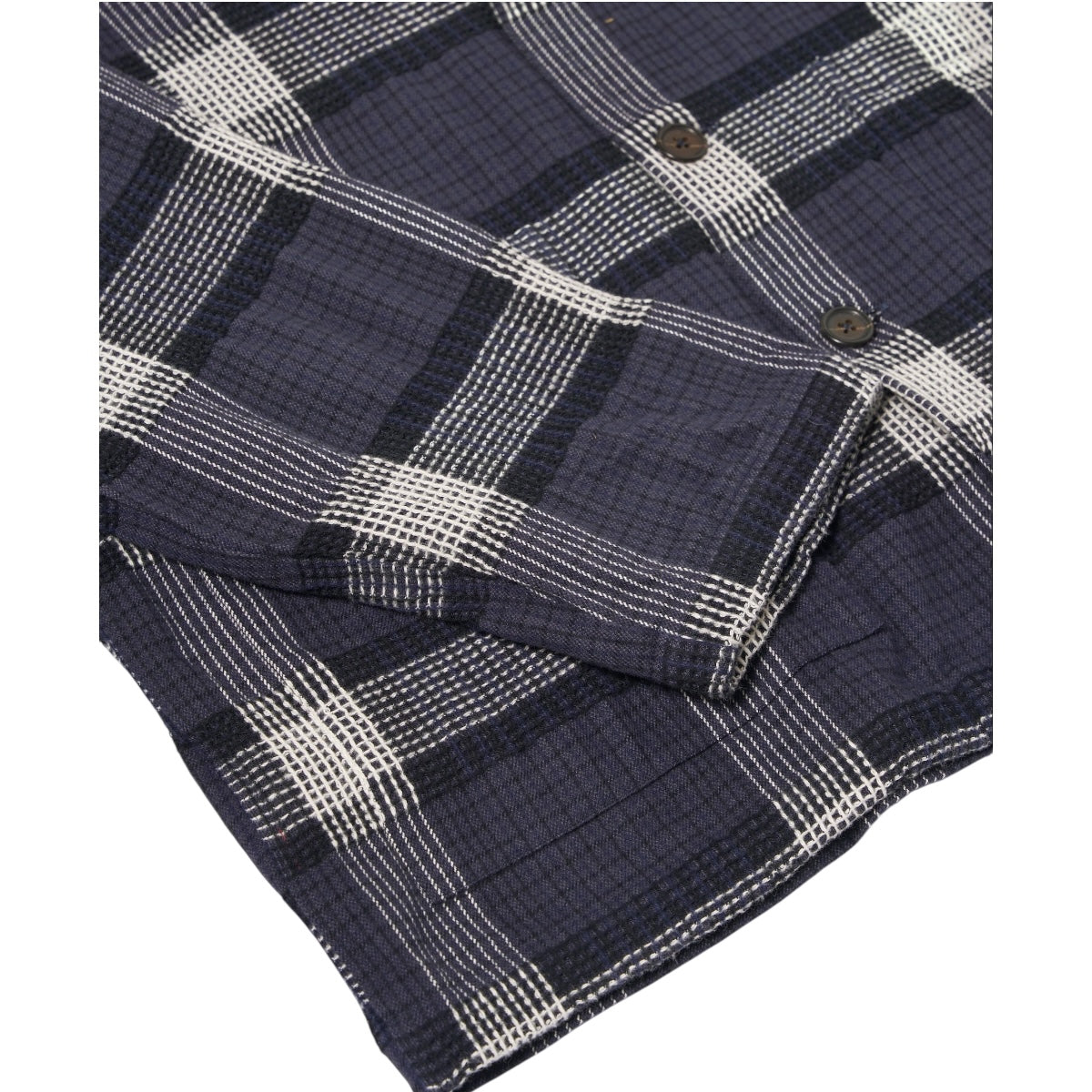 Universal Works Easy Overshirt Polka Check charcoal