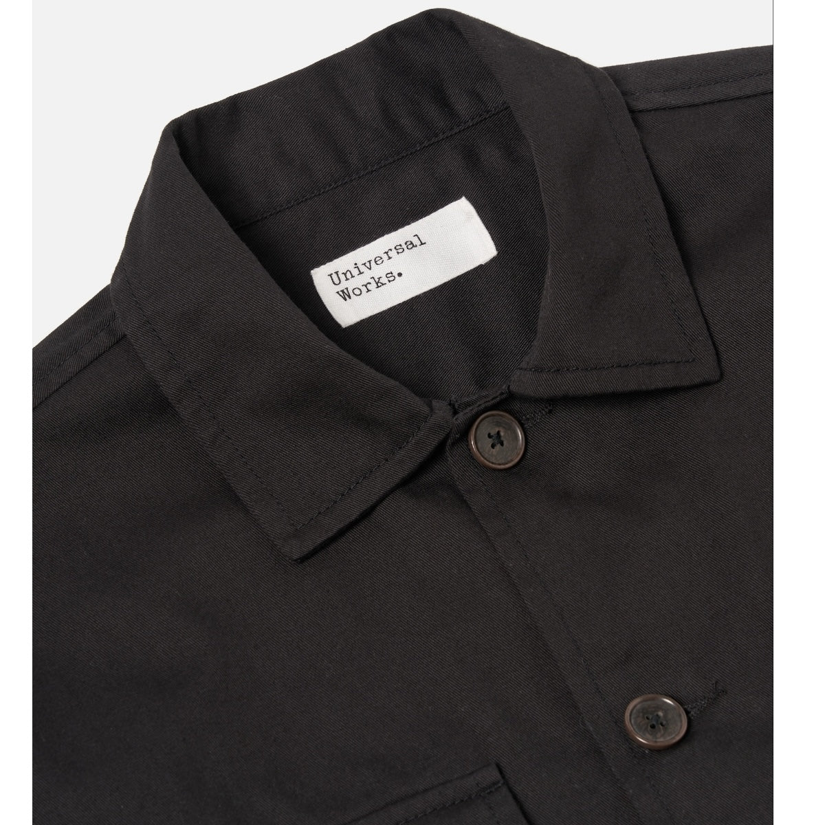 Universal Works Berlin Black Dockside Overshirt 30298BB twill