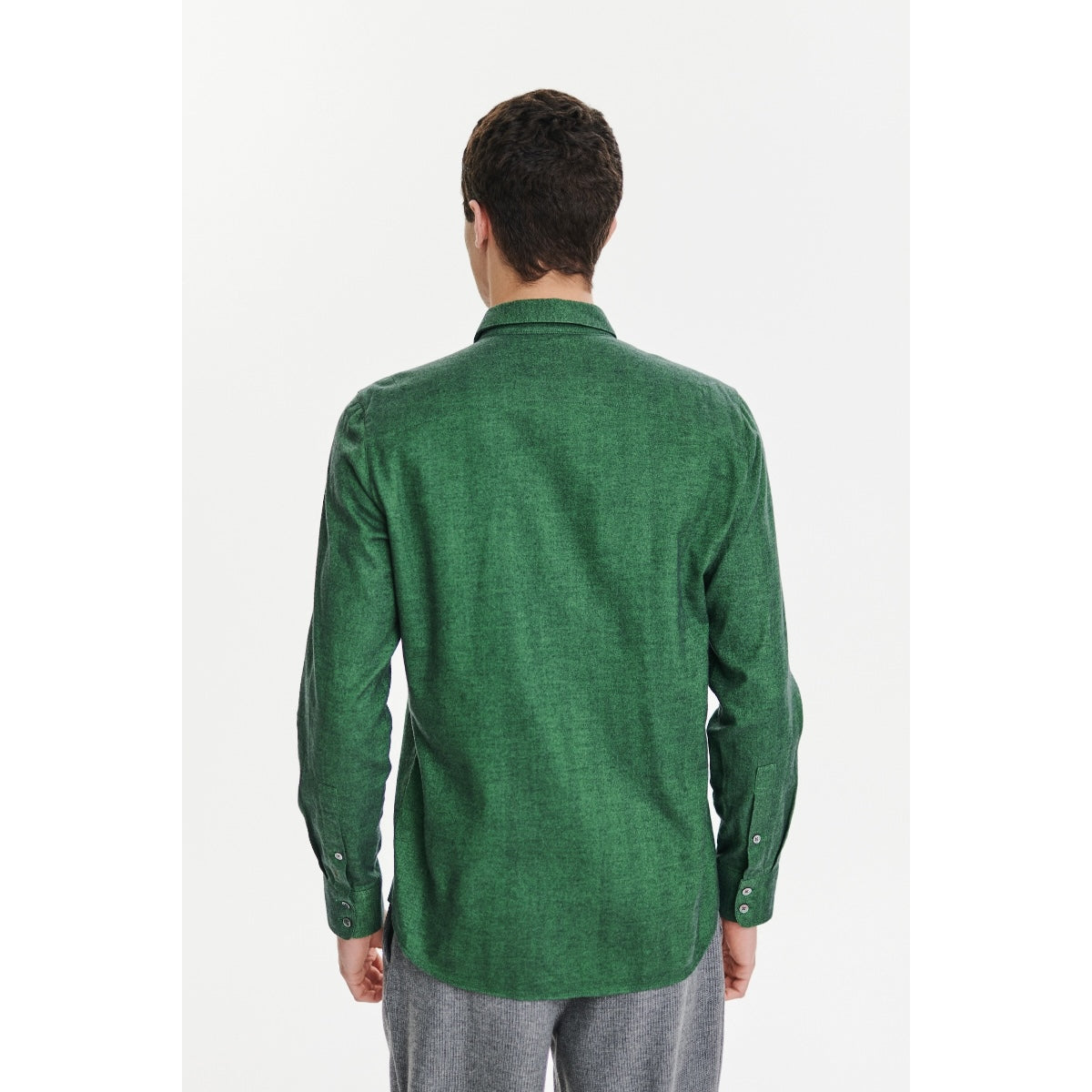 Delikatessen Feel Good Shirt D715/IT76 finest herringbone twill green