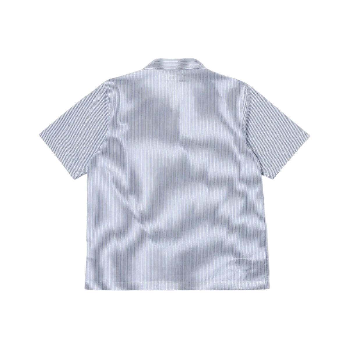 Universal Works Road Shirt P3024 Classic Stripe Emb blue