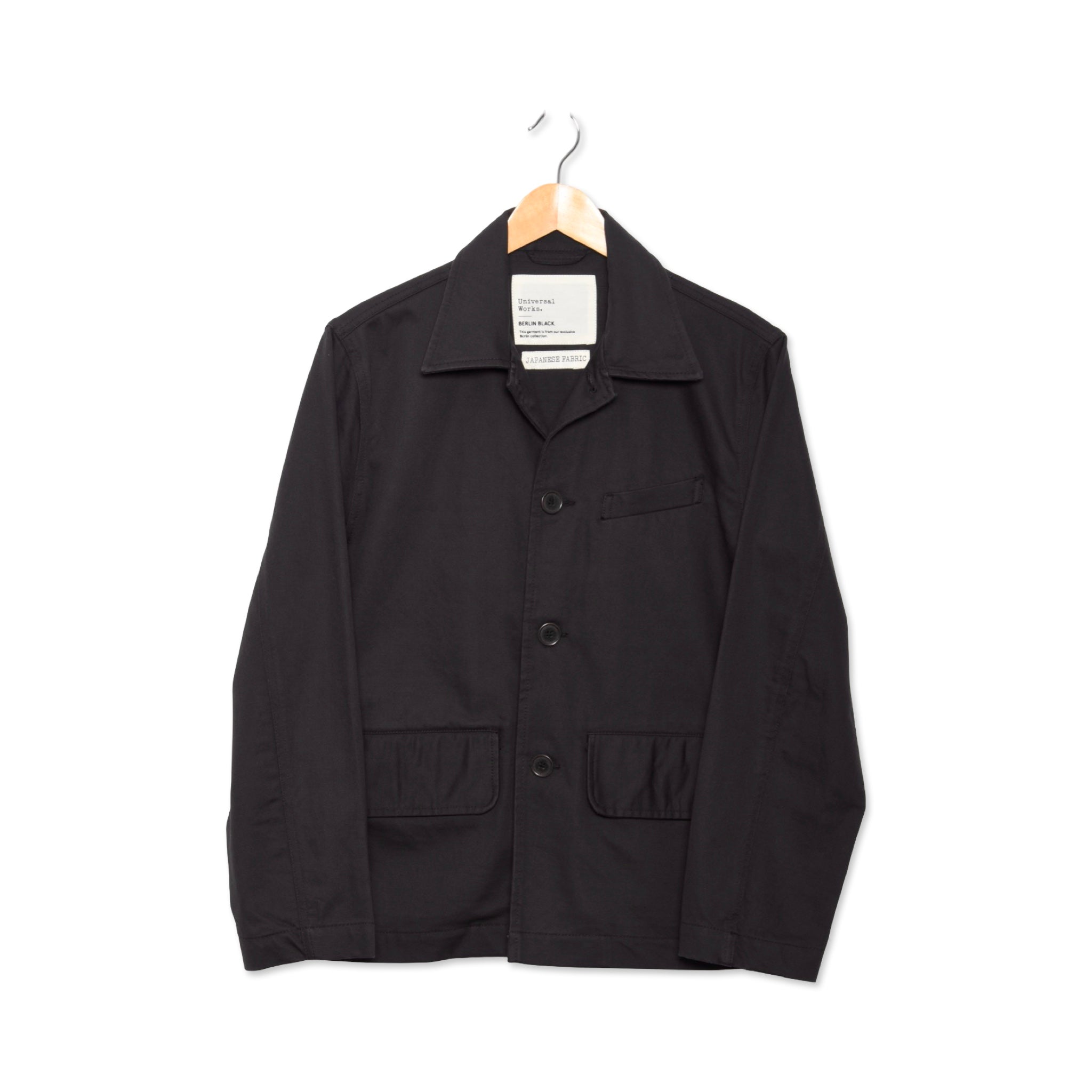 Universal Works Franck Jacket Japanese Back Sateen black