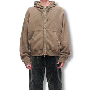 Hope Bubble Zip Hoodie vintage mud fleece