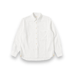 Universal Works Square Pocket Shirt P3075 Bobble Cotton white