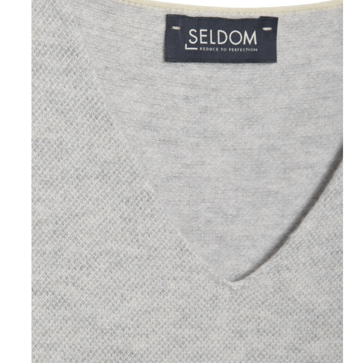 Seldom V-Neck 1611709 mini jacquard grey/ecru