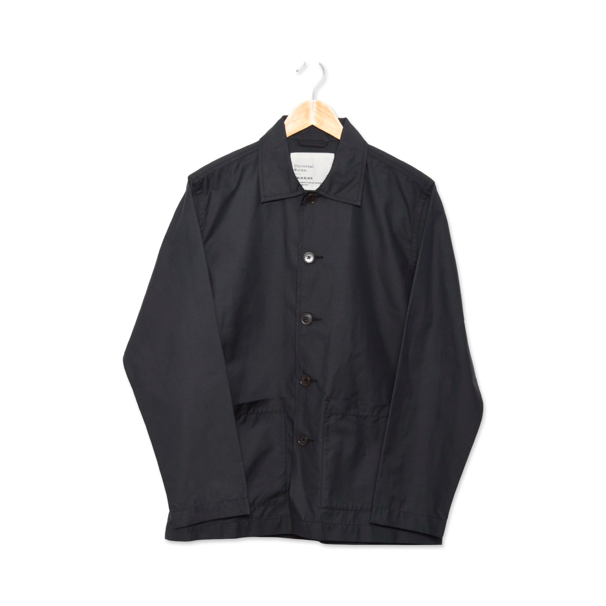 Universal Works Easy Overshirt Organic Cotton Mix black