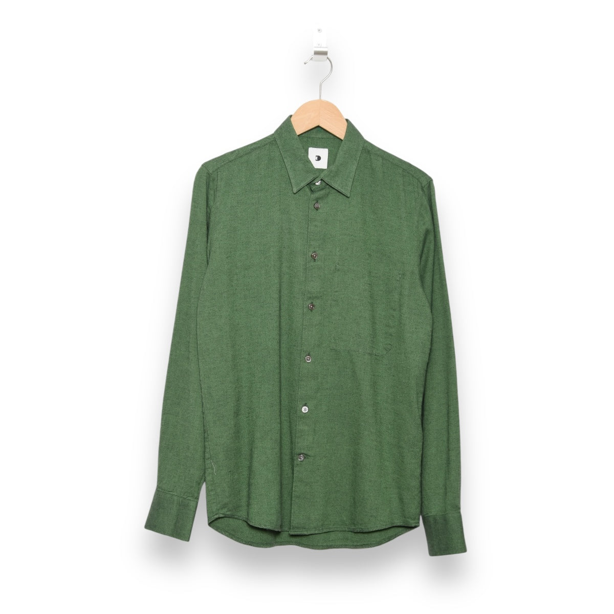 Delikatessen Feel Good Shirt D715/IT76 finest herringbone twill green