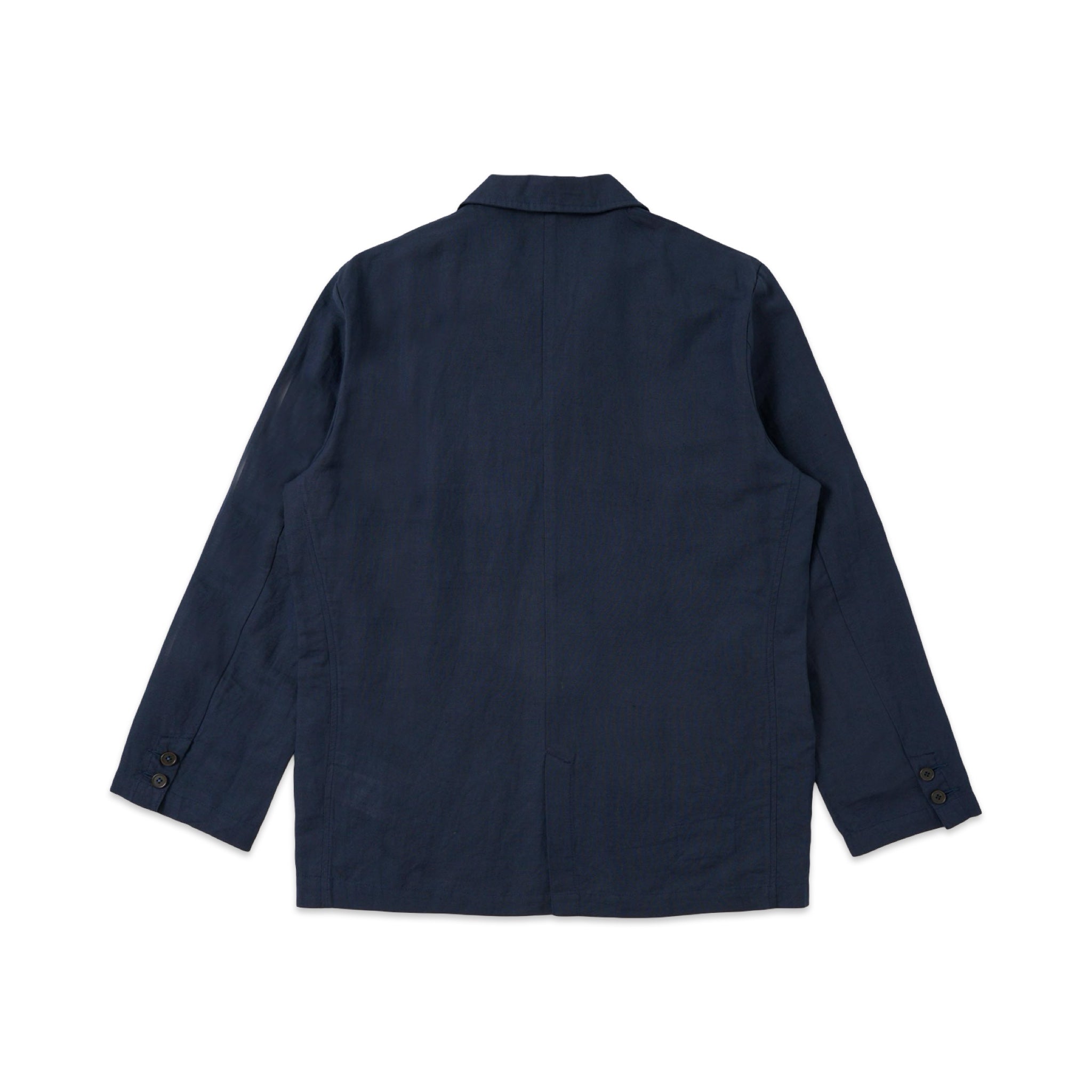 Universal Works Dizzy Jacket Linen Cotton navy.