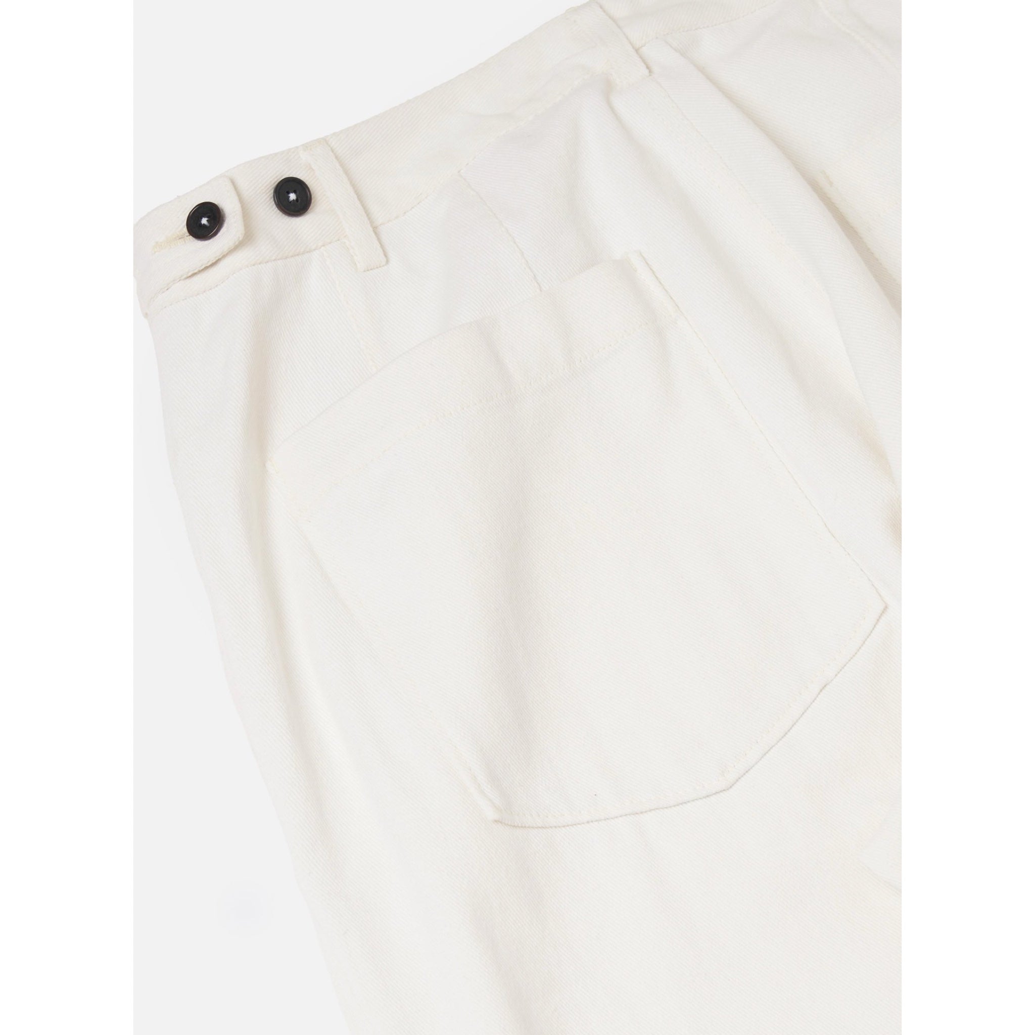 Universal Works Dutch Pant Slub Drill ecru