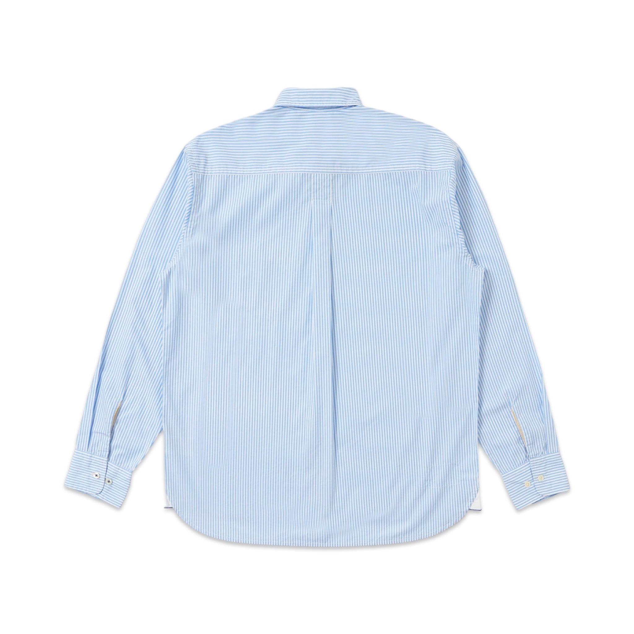 Universal Works Lazy Day Shirt Classic Nippon Stripe sky/white