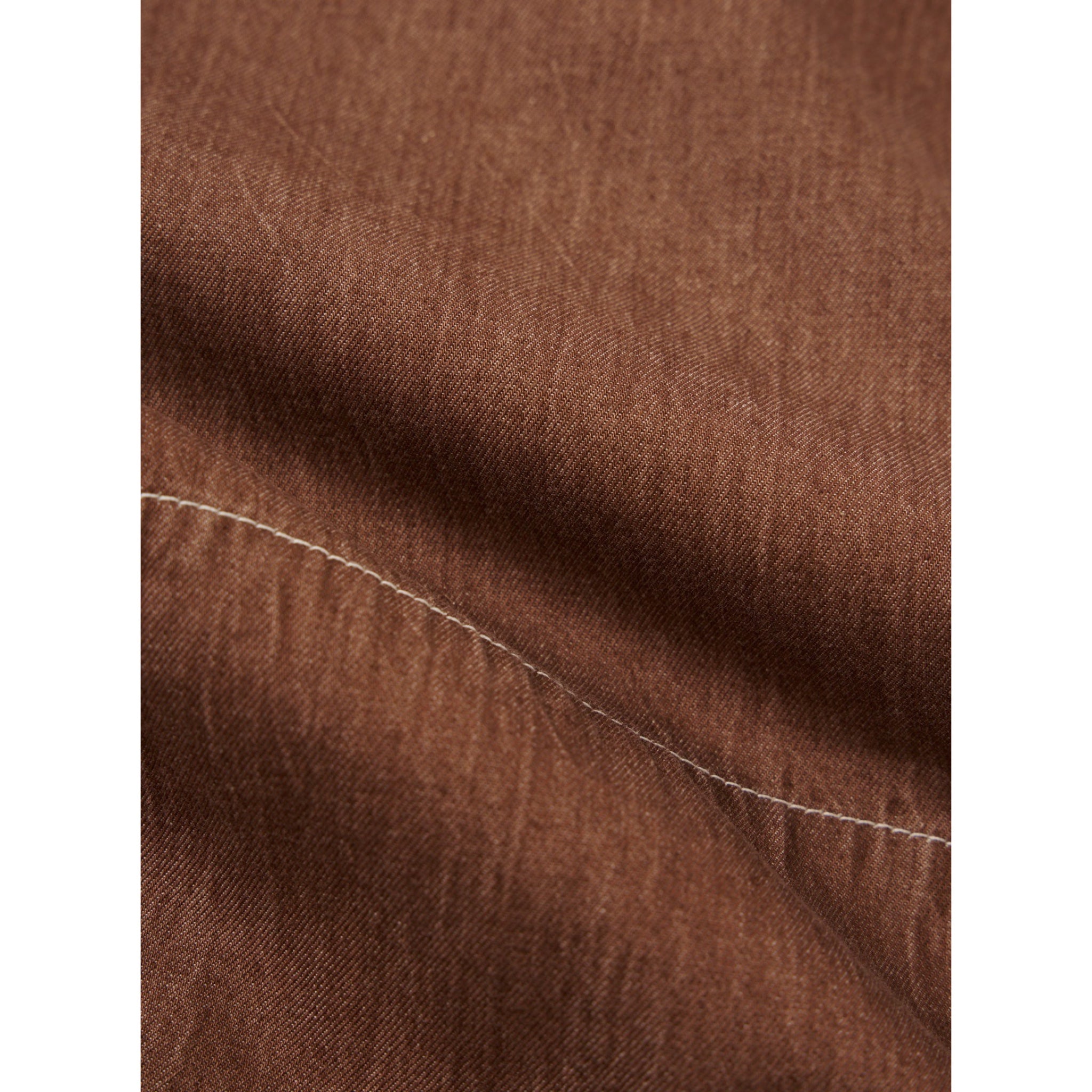 Universal Works Marine Gilet Meco Denim brown