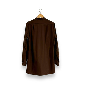 Frank Leder Loden Topshirt brown