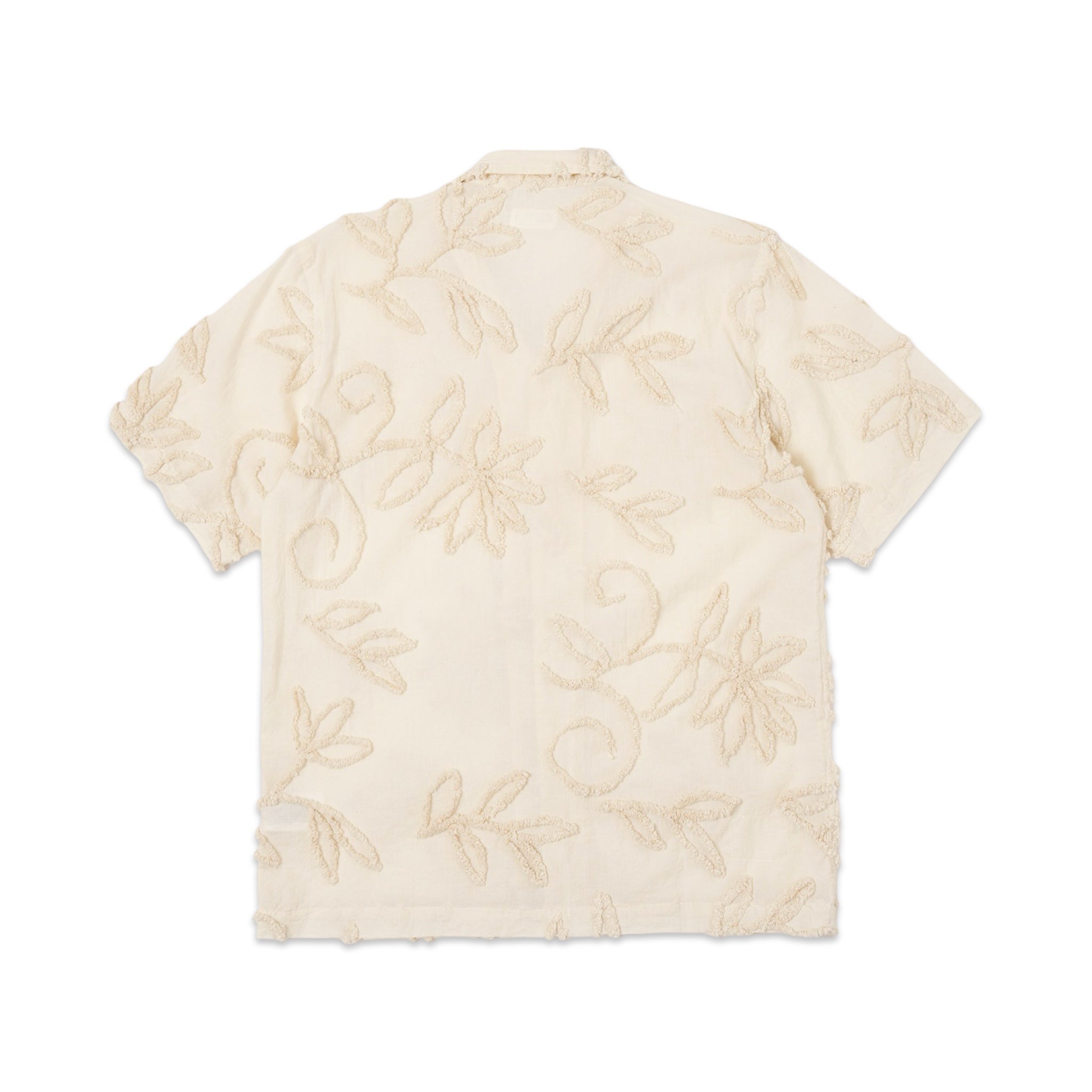 Universal Works Road Shirt 3D Flower ecru