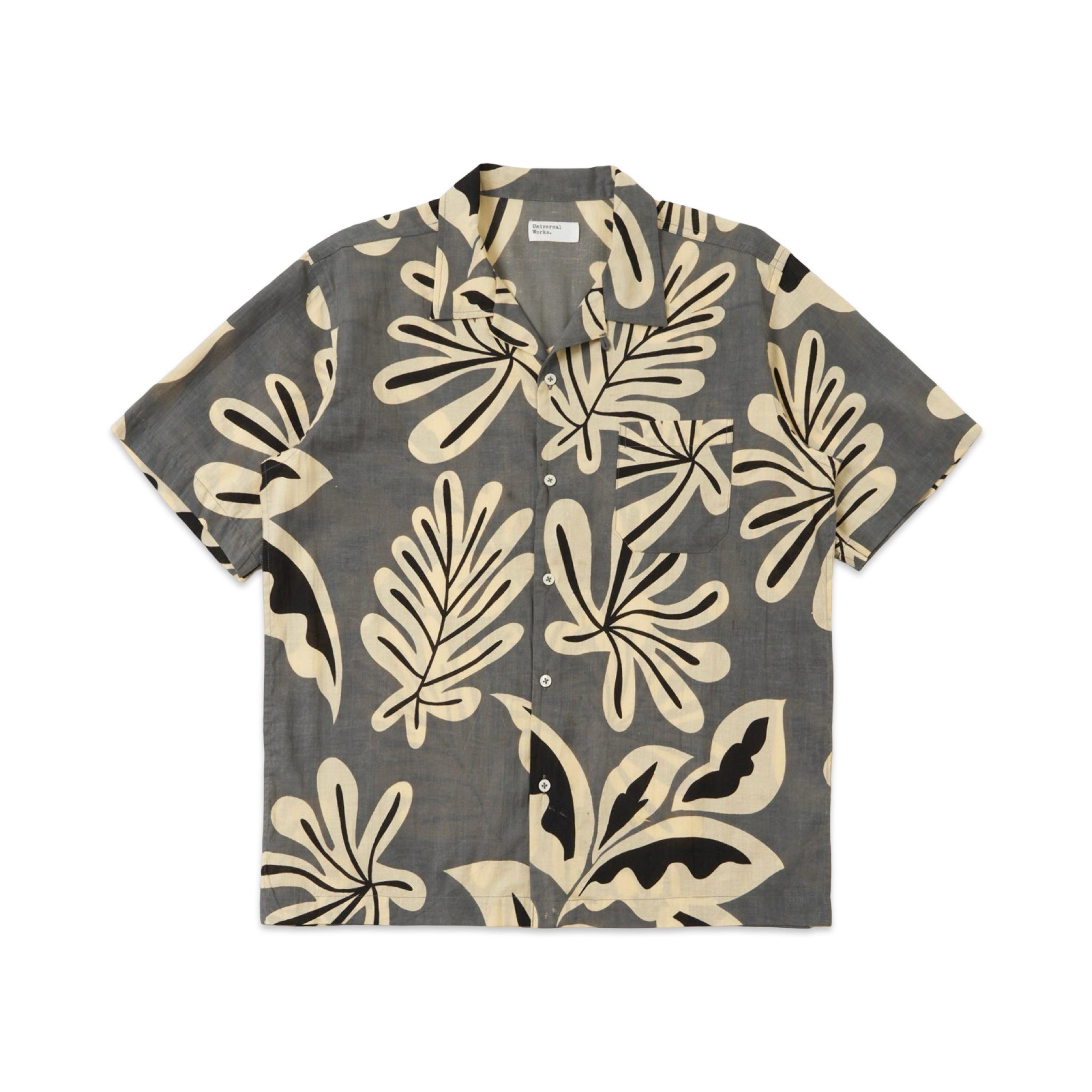 Universal Works Road Shirt Baja Print grey