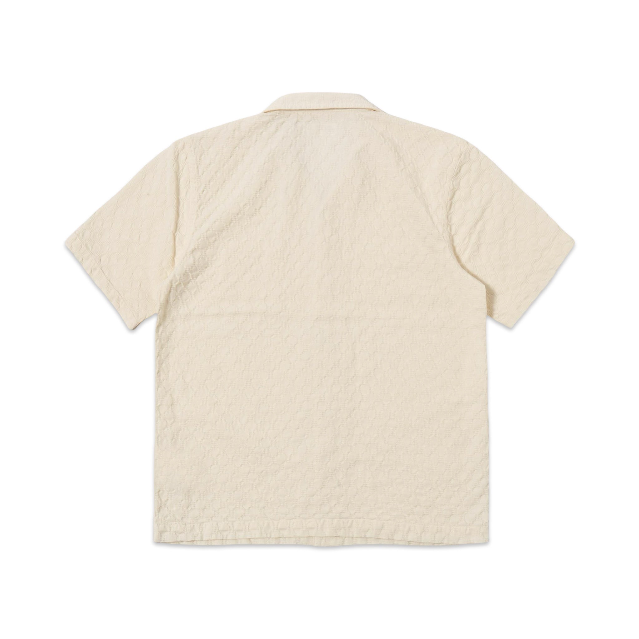 Universal Works Road Shirt Dot Waffle ecru