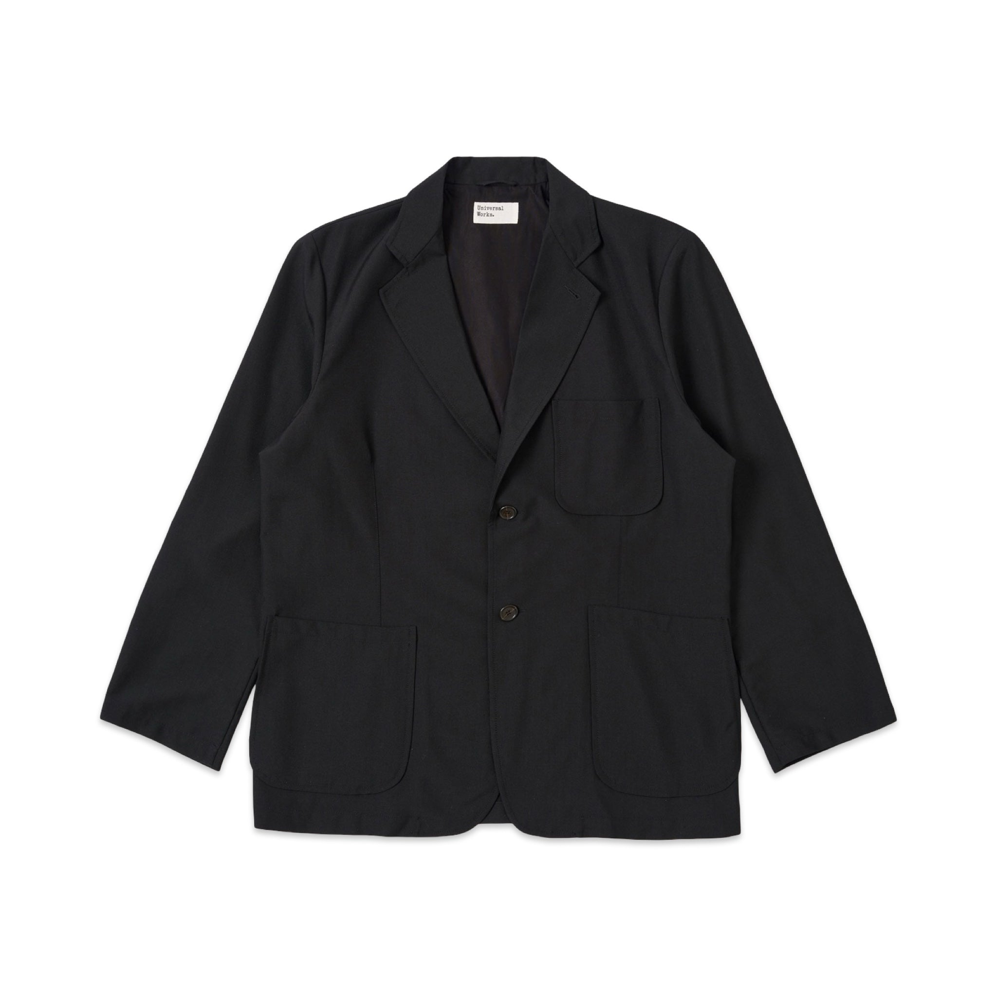 Universal Works Two Button Jacket Tropical Suiting black