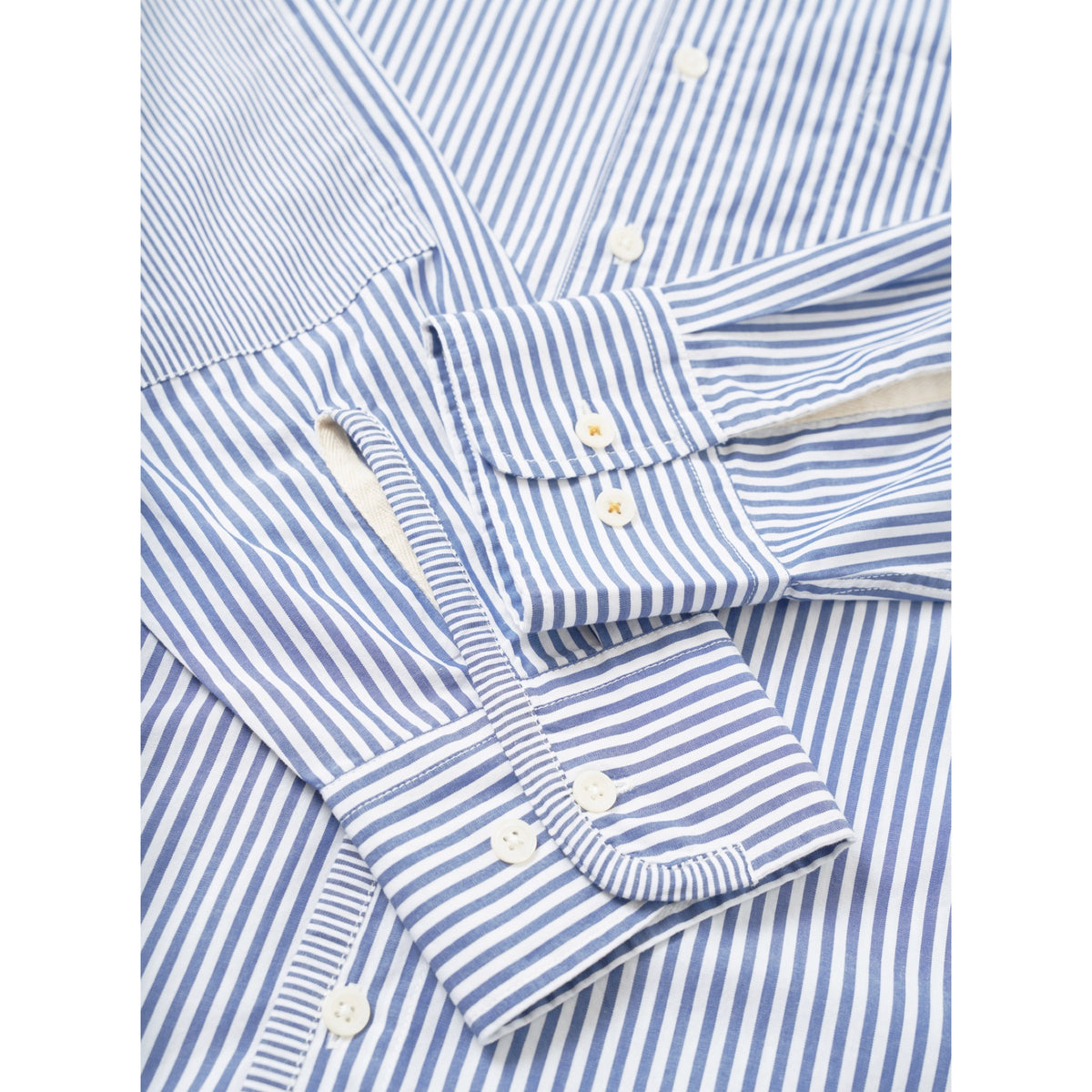 Universal Works Patched Shirt queens cotton navy