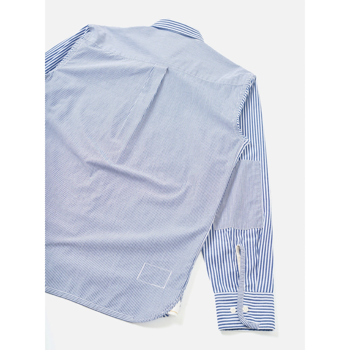 Universal Works Patched Shirt queens cotton navy