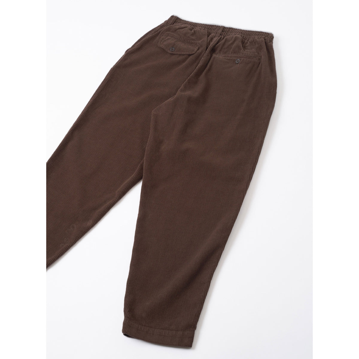 Universal Works Pleated Track Pant cord cacao
