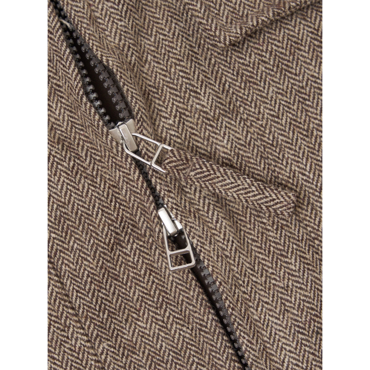 Universal Works E130 Jacket wool herringbone brown