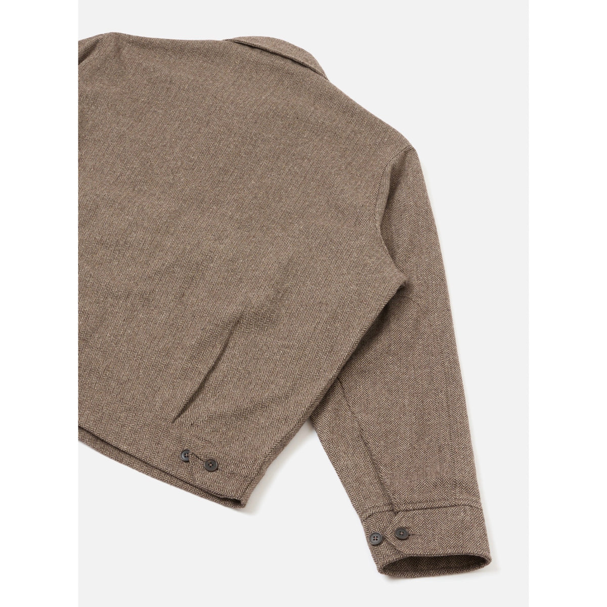 Universal Works E130 Jacket wool herringbone brown