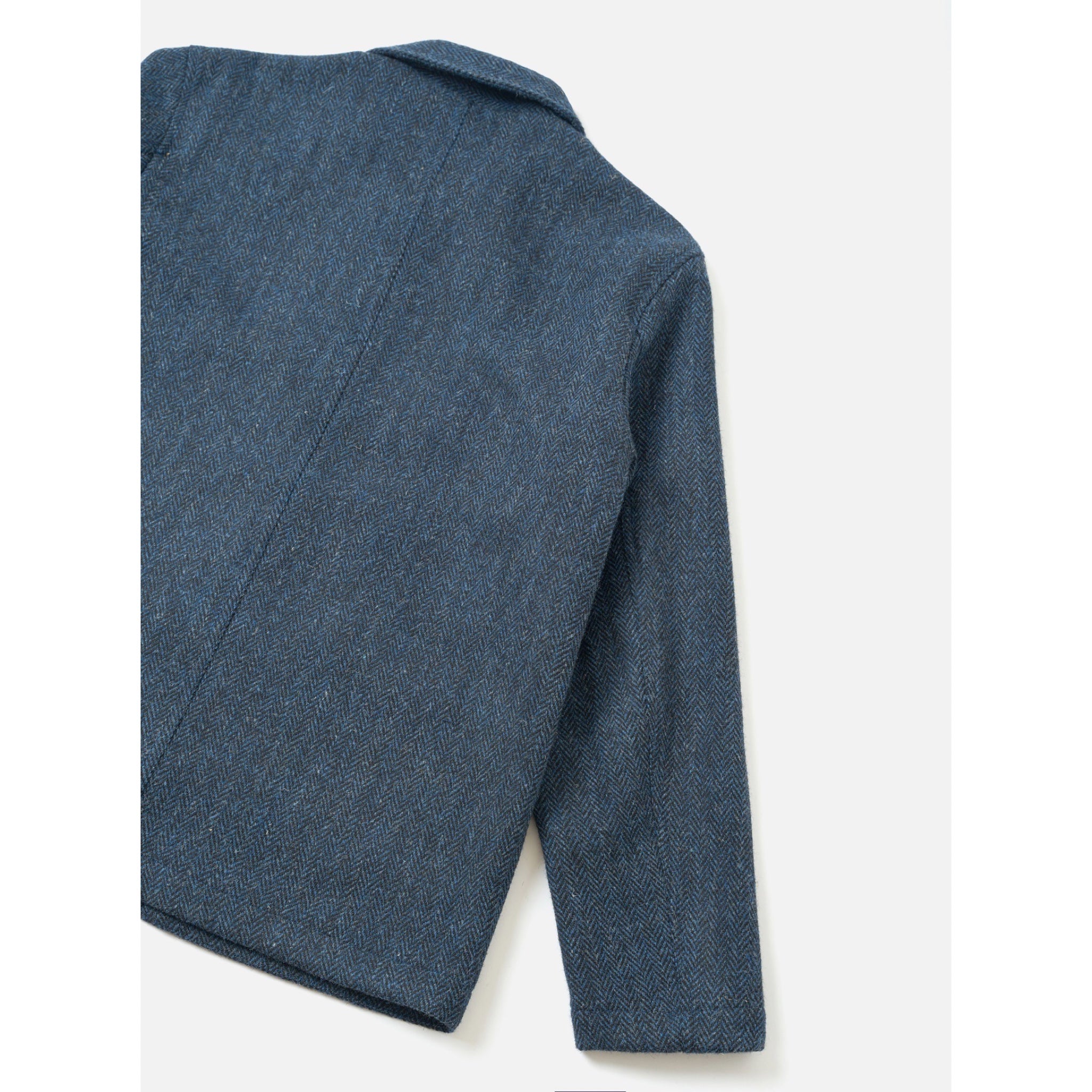 Universal Works Og Bakers Jacket harris tweed blue/black