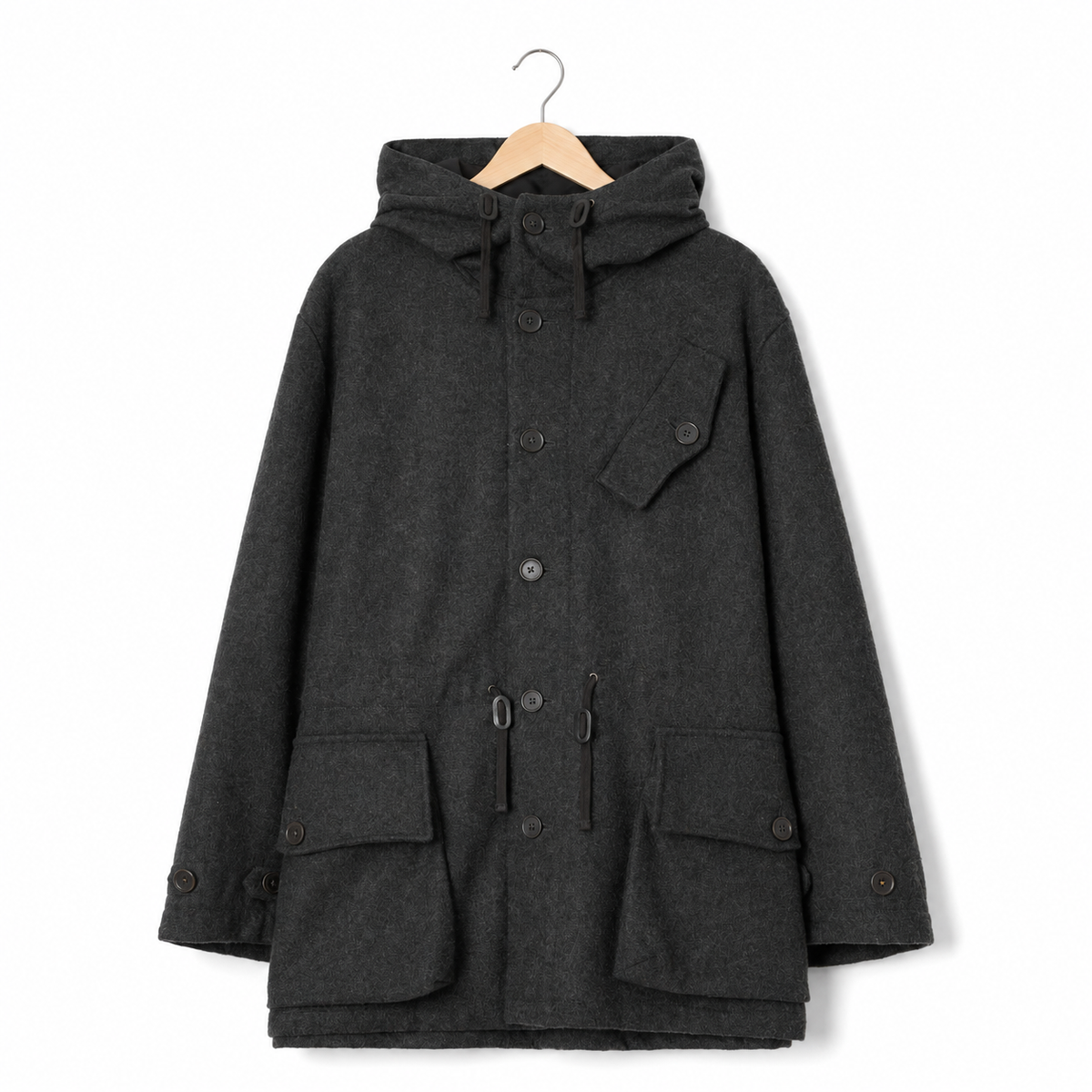 Universal Works Boston Parka mowbray grey marl