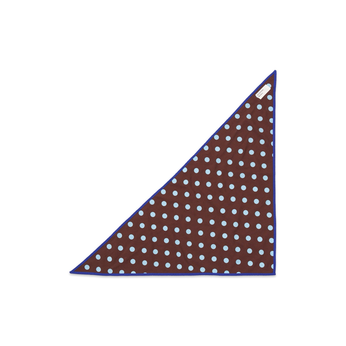 Universal Works Scout Scarf bold dot print rayon brown
