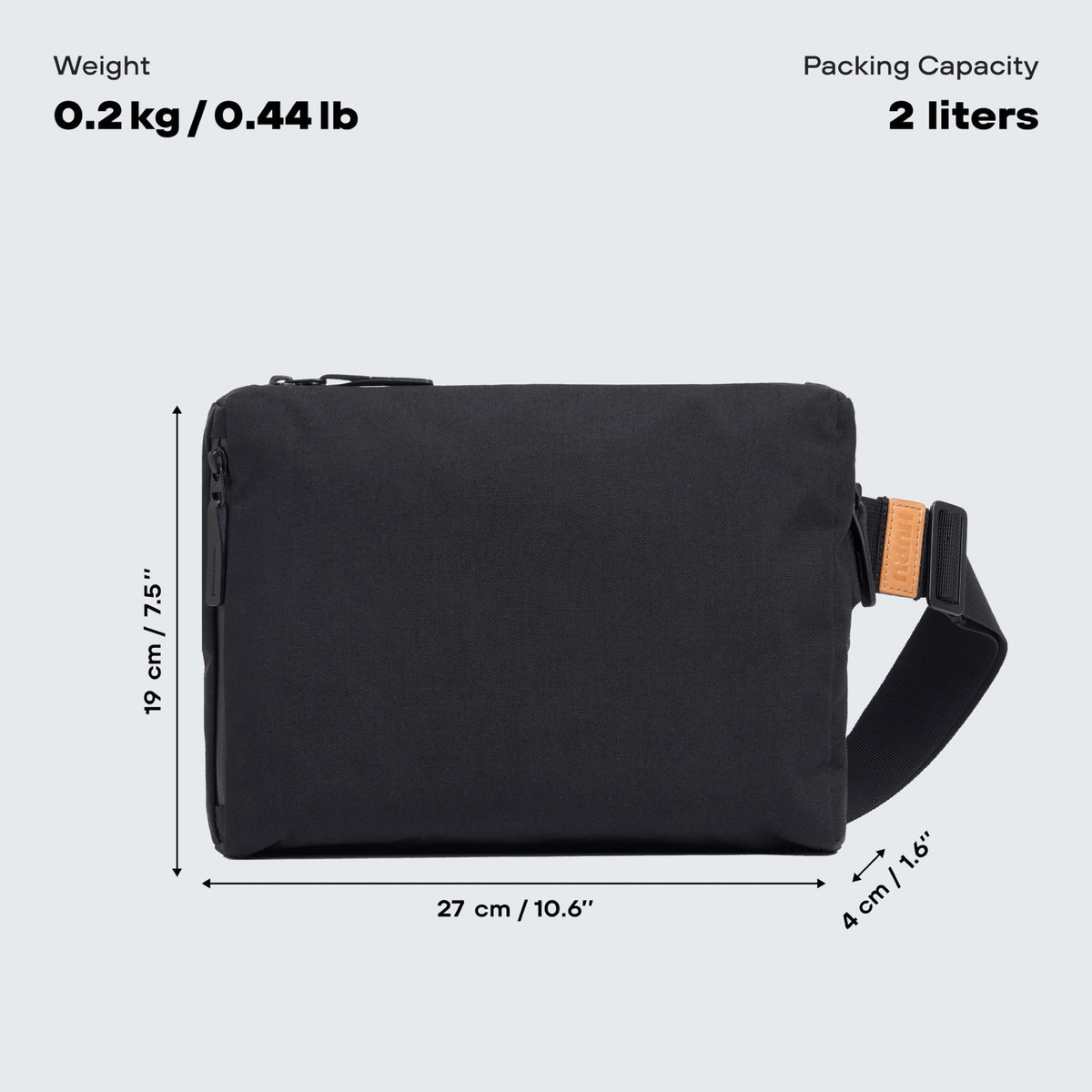 Huru Crossbody X-Pac black