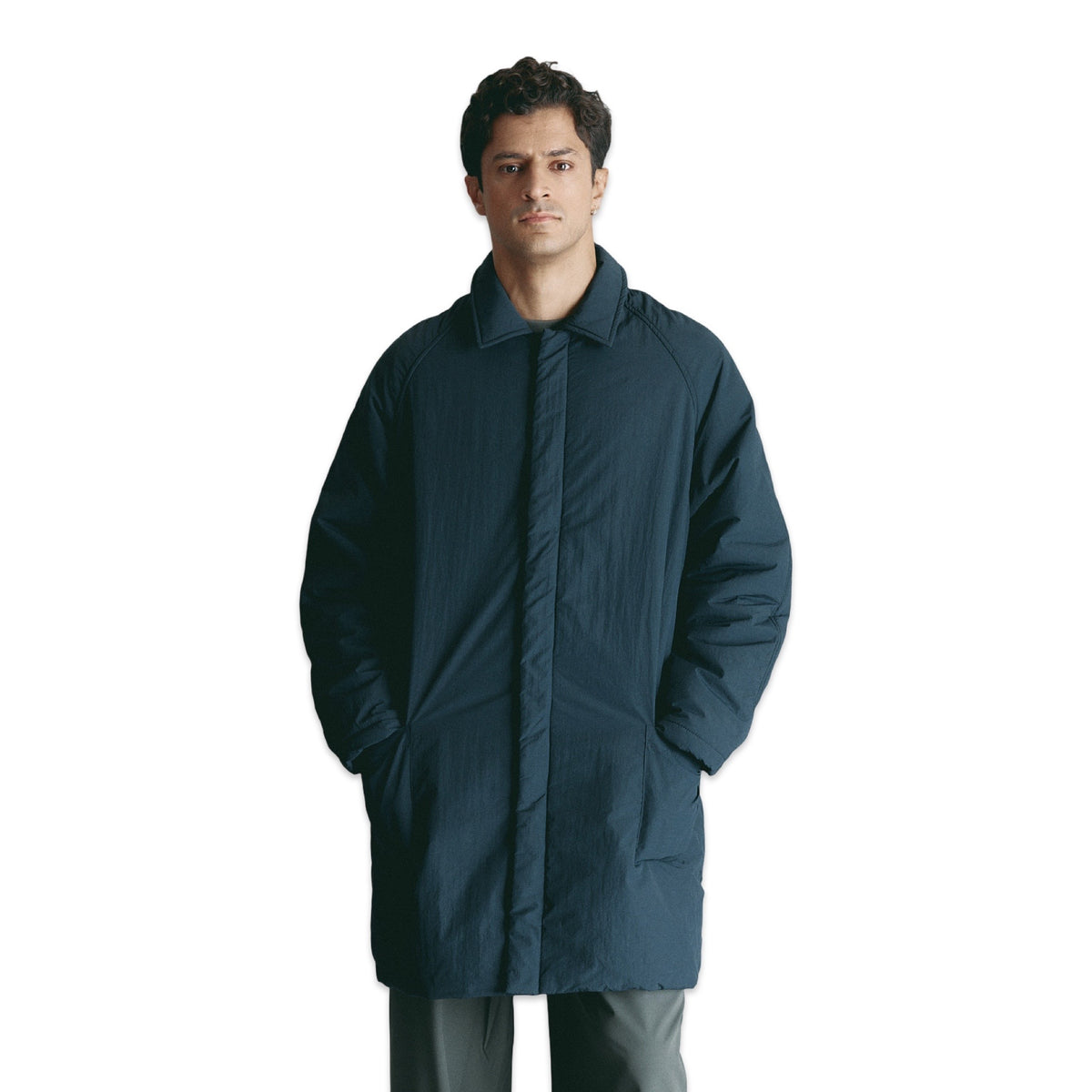 Unfeigned Puffed Coat WR dark navy
