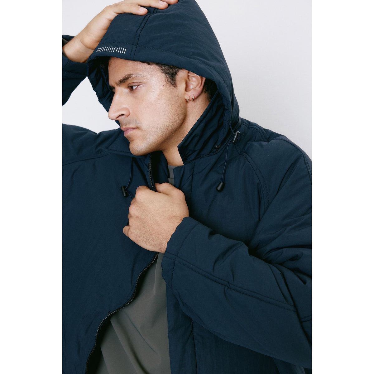 Unfeigned Puffed Coat WR dark navy