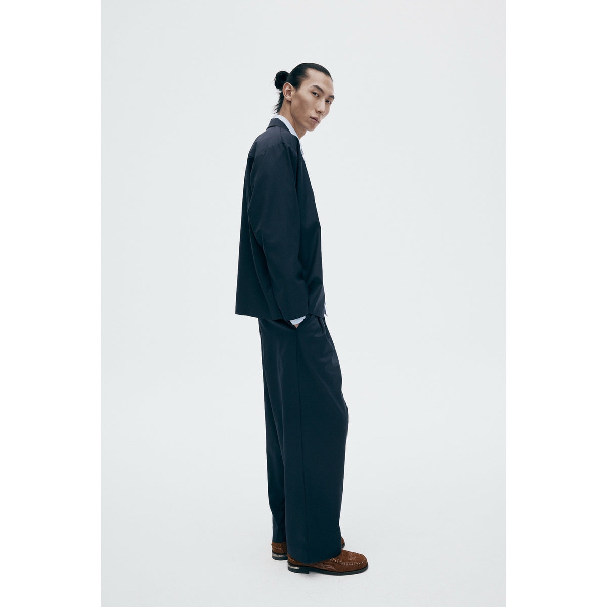 Unfeigned Sartorial City Pants Wool WR dark navy