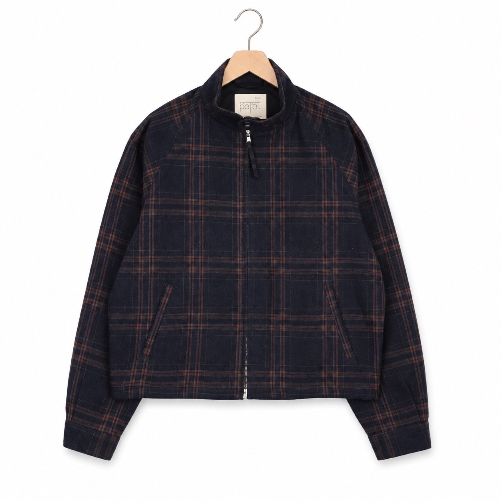 Kardo Stanley Jacket HW57 Hand-Loomed Cotton navy plaid