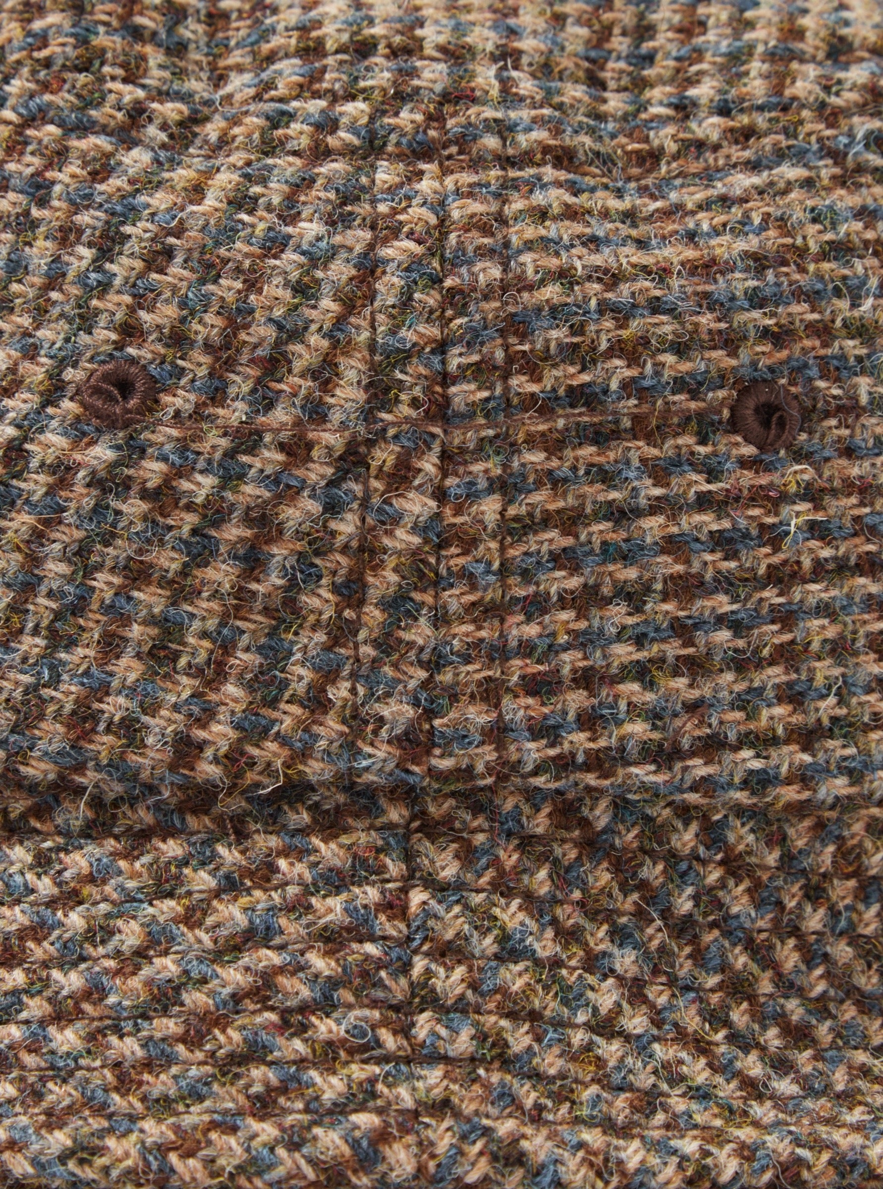 Universal Works Lewis Hat 31201 Harris Tweed plaid brown