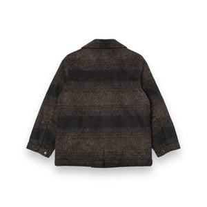 Universal Works Peacoat 31106 brown/black alpaca recycled mix