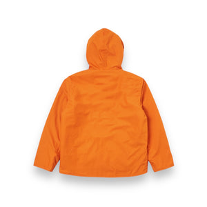 Universal Works Reversible Simple Hooded Jacket 31129 orange/sand rec poly tech/sherpa