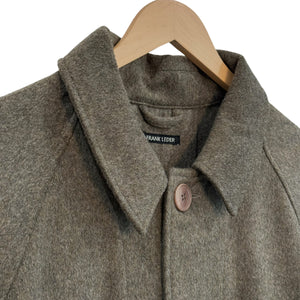 Frank Leder Wide Wool Coat military green