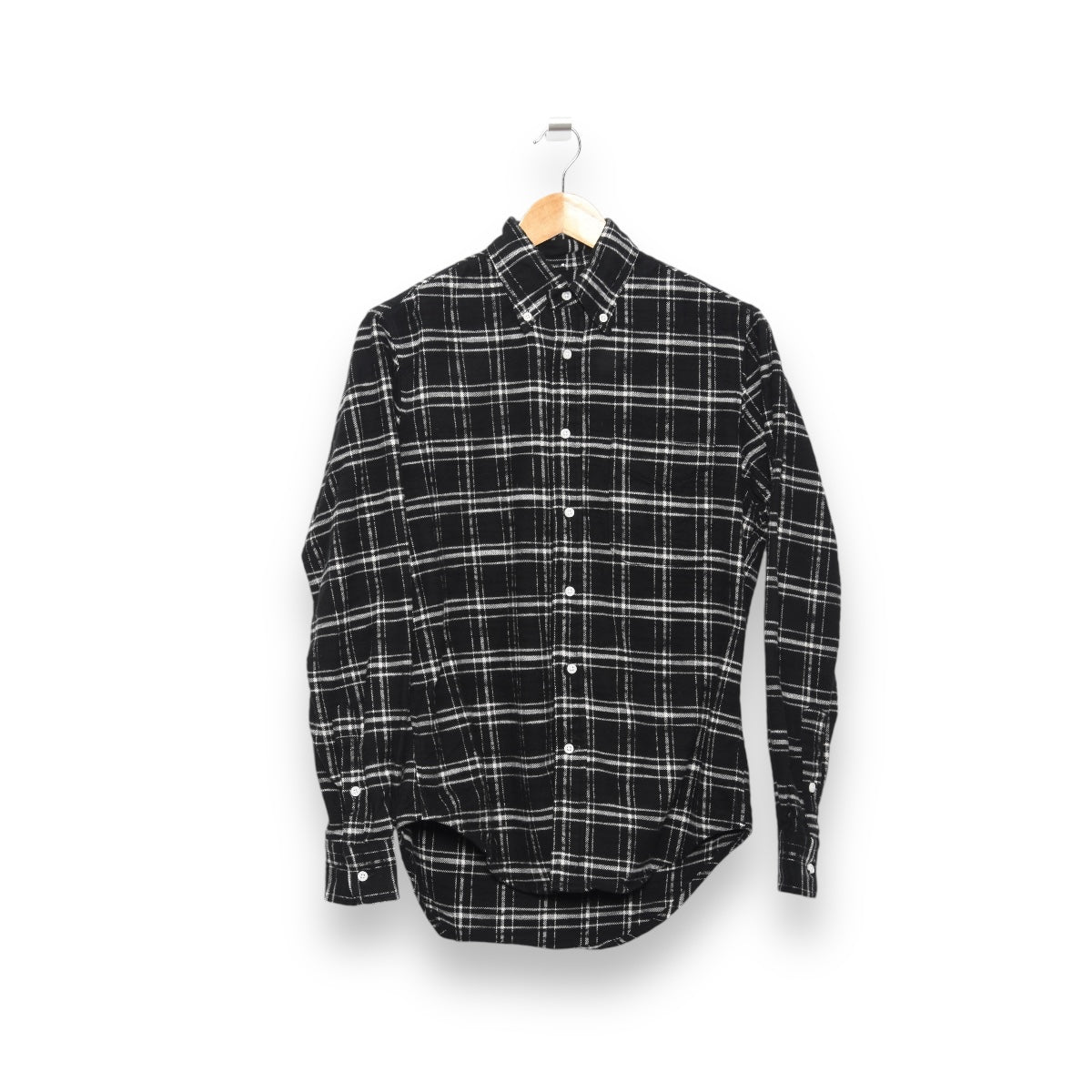 Gitman Brothers Vintage Black Slubbed Twill Check