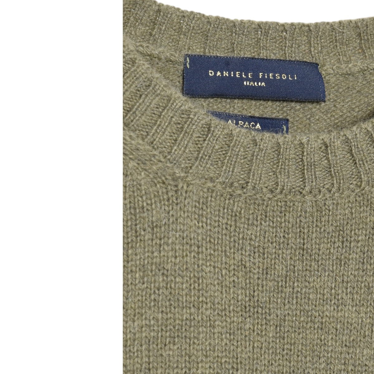 Daniele Fiesoli Chunky Crewneck Alpaca/Merino DF 0325 40 olive green