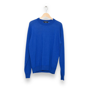 Daniele Fiesoli Classic Crew Merino/Cotton Fleece DF 7182 royal blue