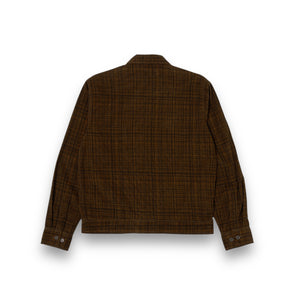 Universal Works Uniform Jacket P31125 cord seersucker brown check