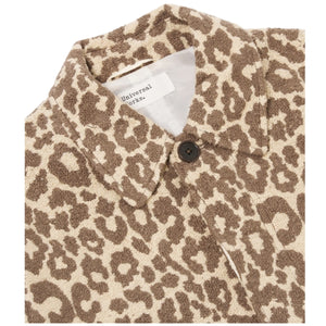 Universal Works Account Coat P31101 crazy leopard natural