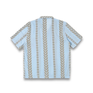 Universal Works Road Shirt 32658 Hendrix Beach Stripe pale blue