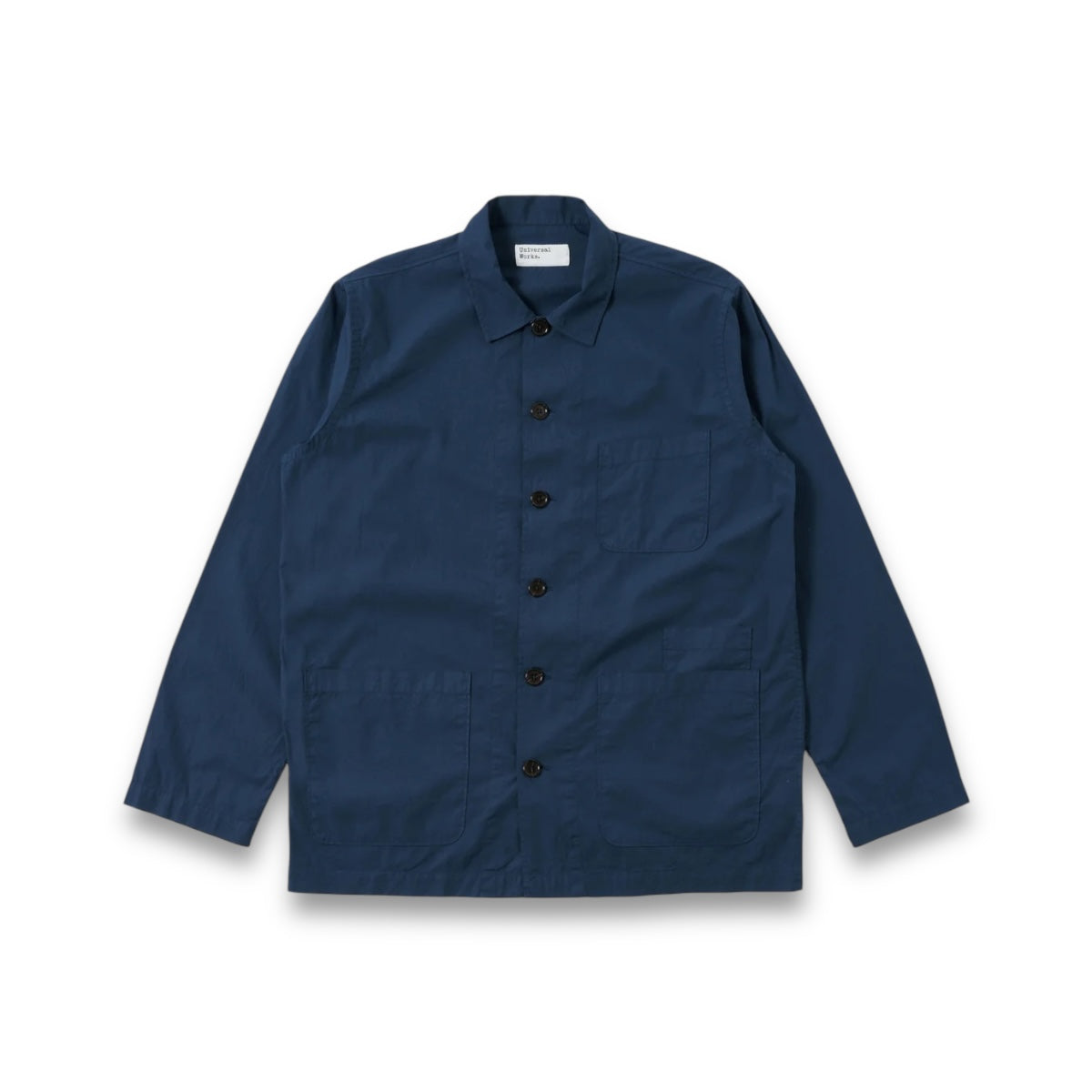 Universal Works Bakers Overshirt 32678 Organic Fine Poplin navy