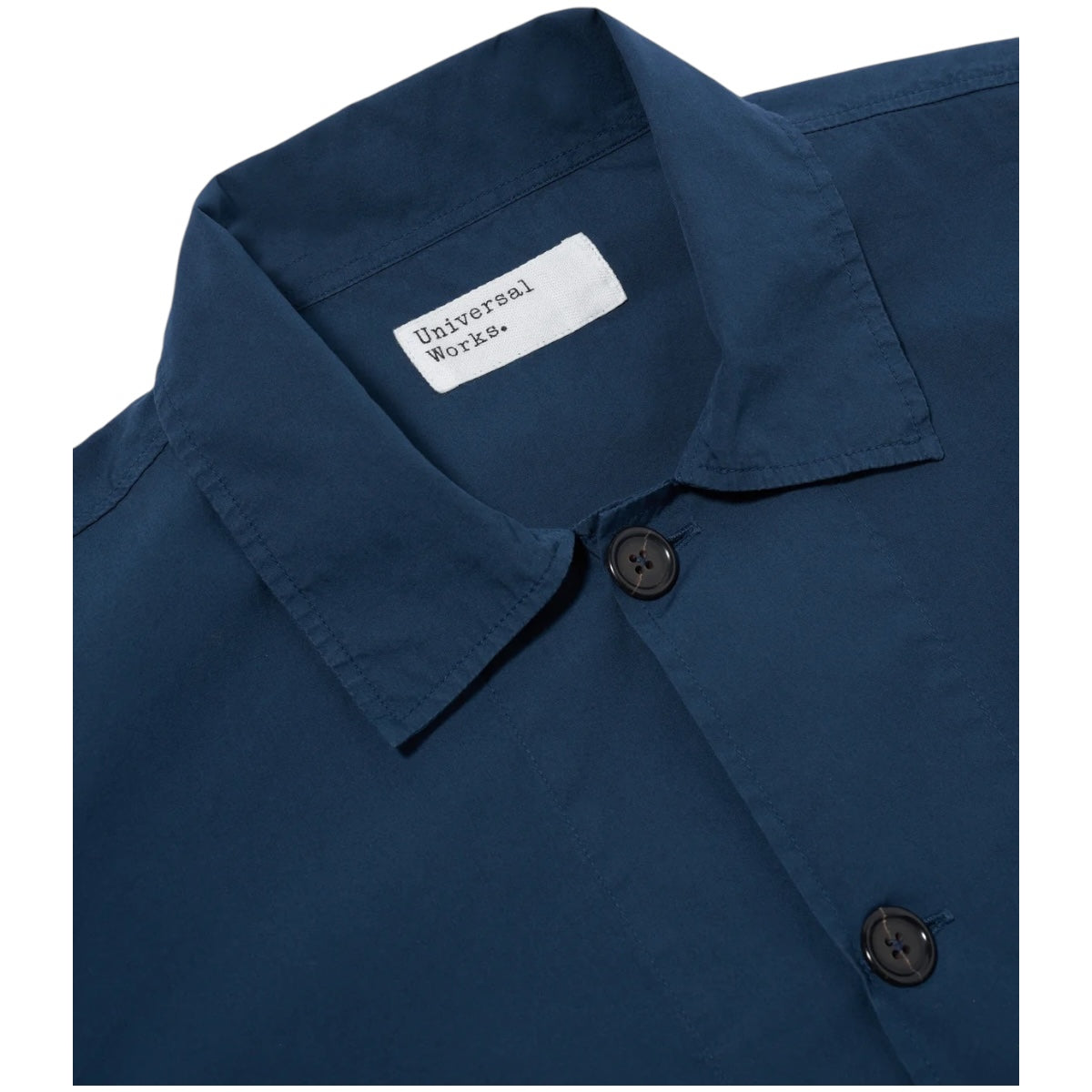 Universal Works Bakers Overshirt 32678 Organic Fine Poplin navy