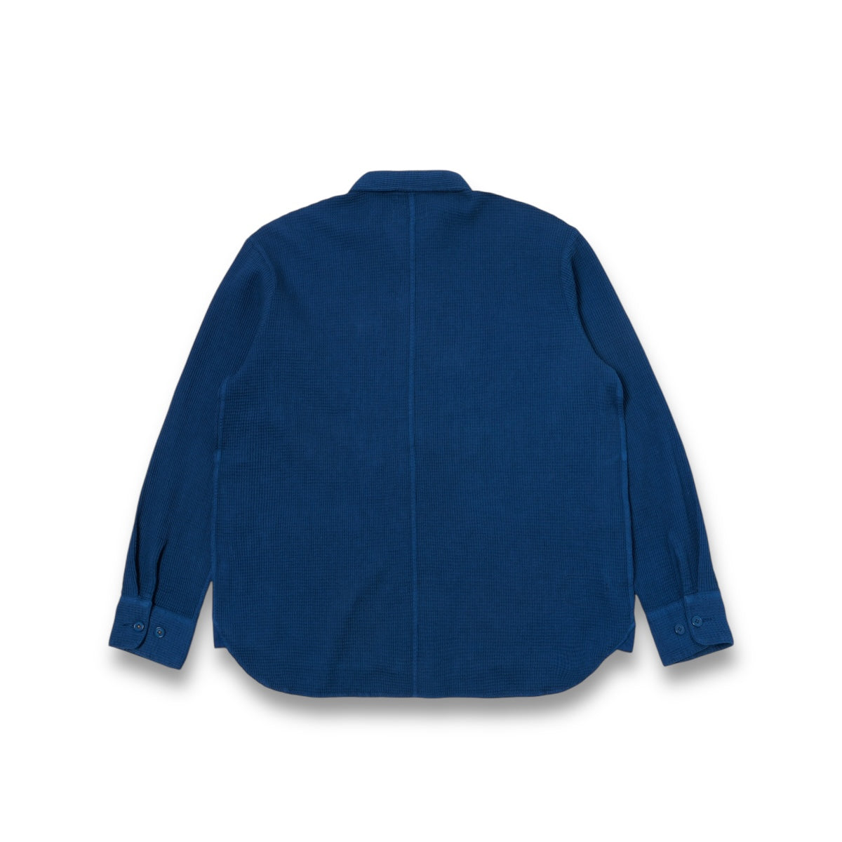 Universal Works Travail Overshirt 32185 Nippon Waffle navy