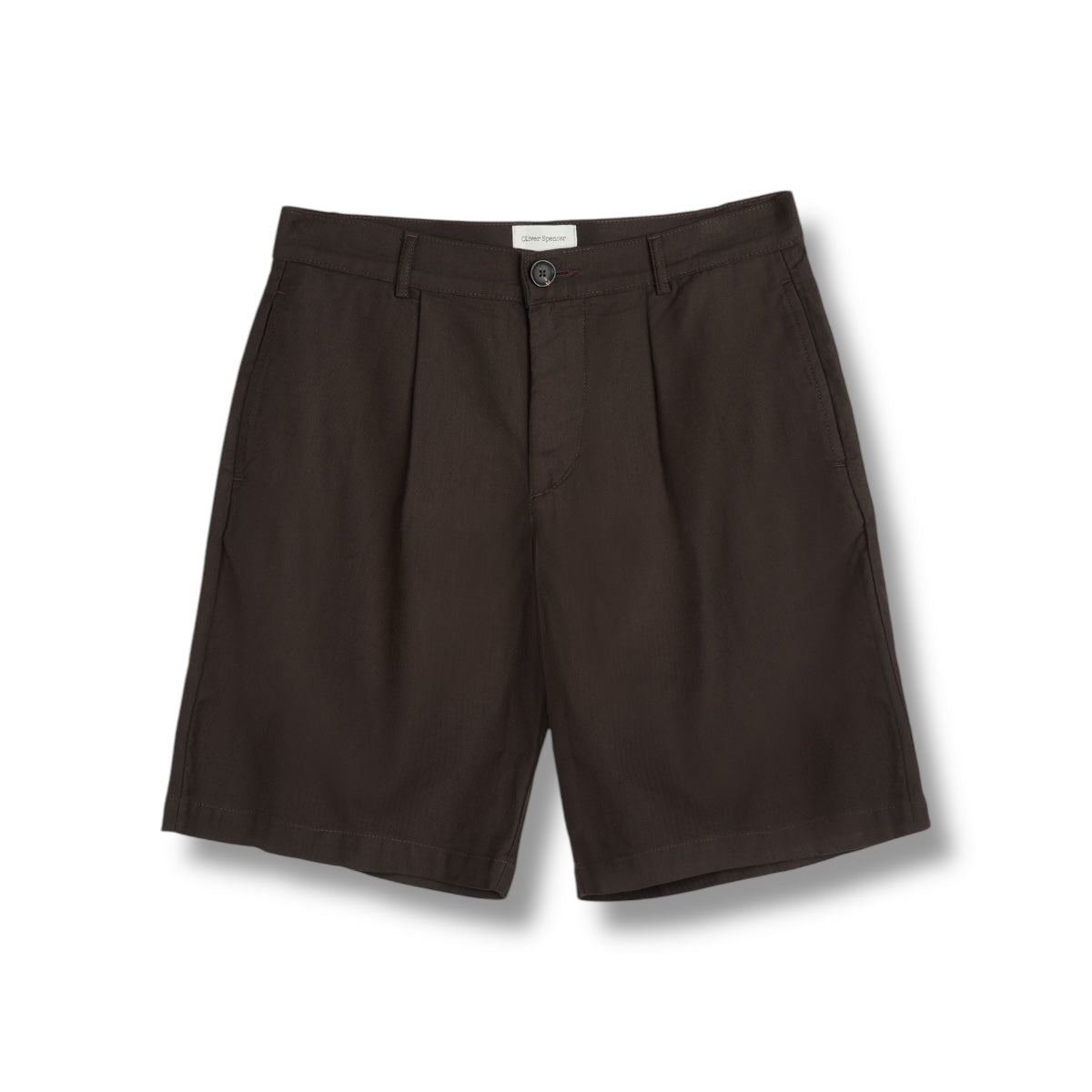 Oliver Spencer Pleated Shorts eastman brown