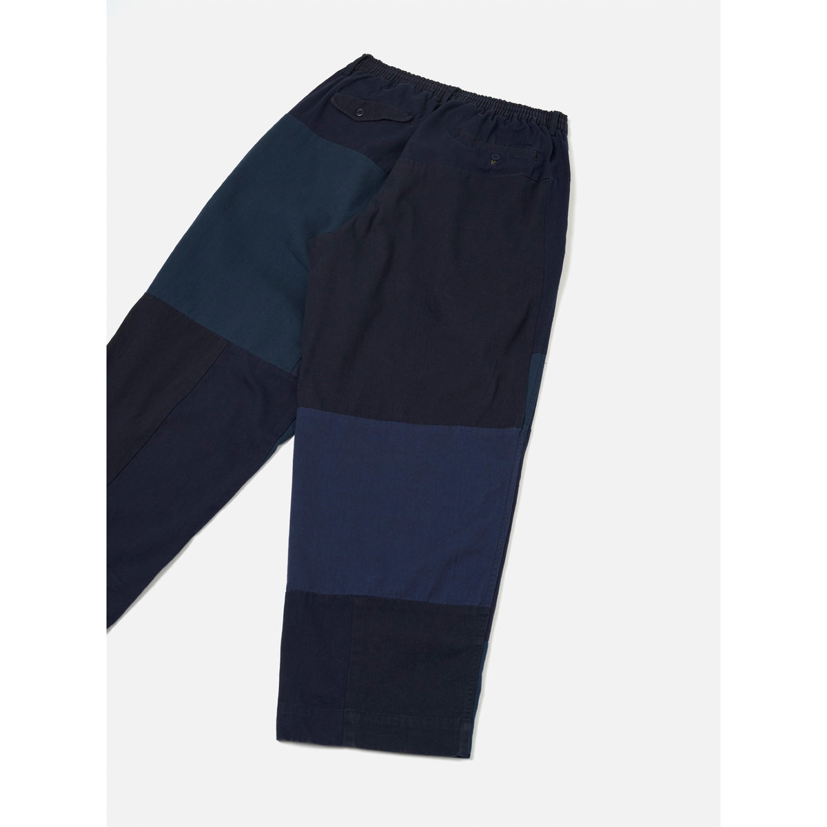Universal Works Oxford Pant patchwork twill navy