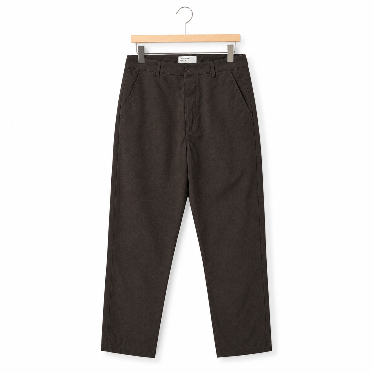 Universal Works Military Chino micro canvas brown