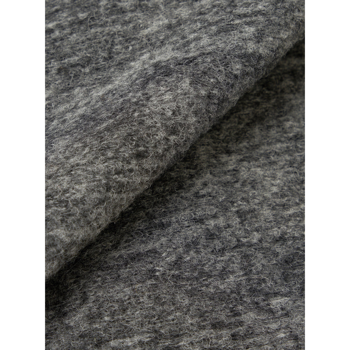 Universal Works Rams Jacket wool mix knit grey marl