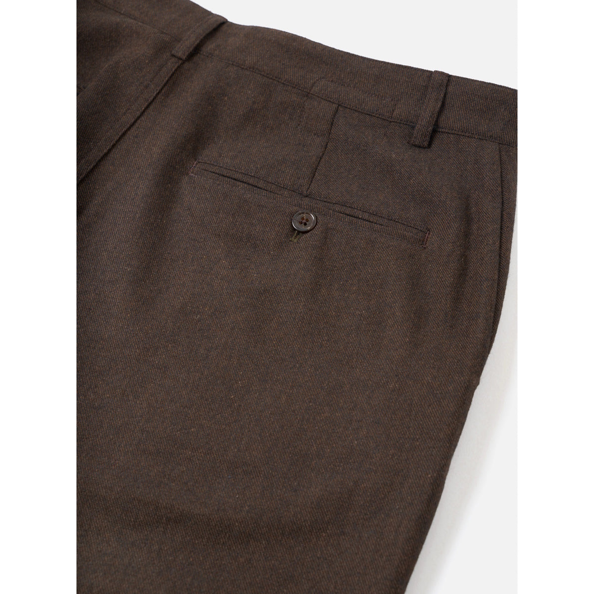 Universal Works Military Chino recycled it tweed brown
